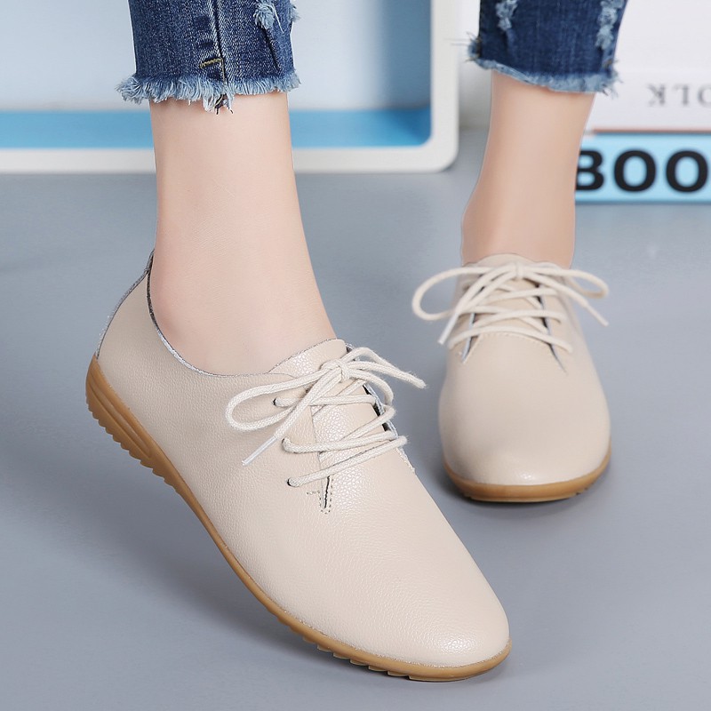 Giày da bò thiết kế thủ công thời trang cho nữ
