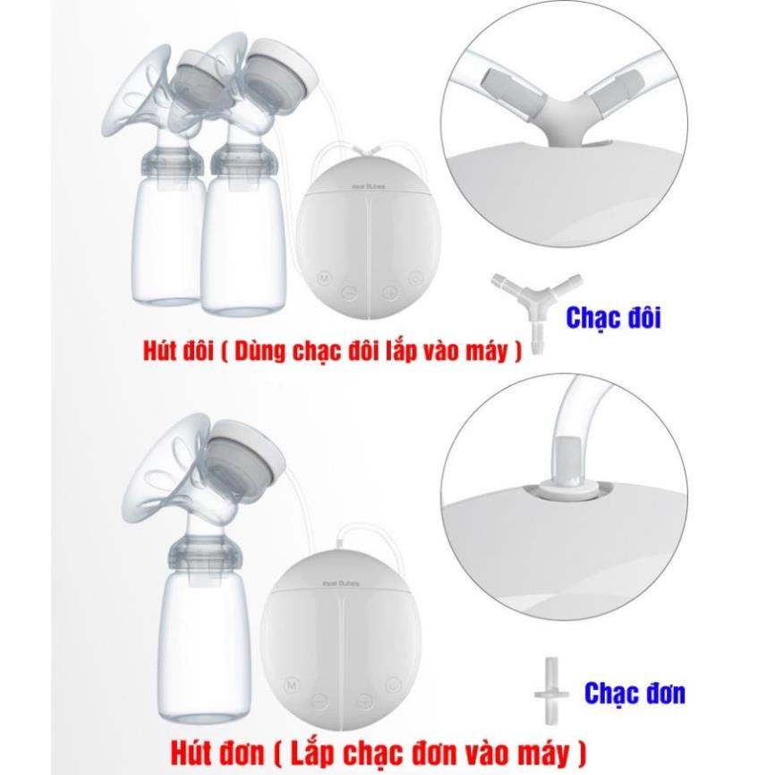 Máy hút sữa điện đôi Real bubee và máy hâm sữa tặng kèm bình sữa cao cấp cho bé