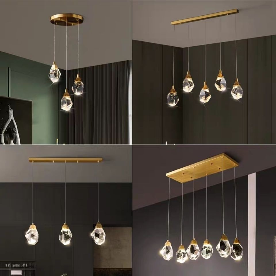 Đèn thả pha lê Đèn Treo Bàn Ăn Trang Trí Cao Cấp Đèn Thả Phòng Ngủ Đèn Thả PhòNg KháCh Bắc Âu Hiện Đại Đèn Thả Trần
