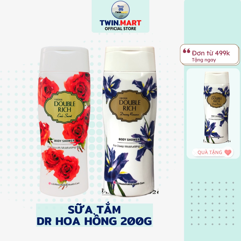 [Chai mini du lịch] Sữa tắm double rich hương nước hoa thiên nhiên 200g