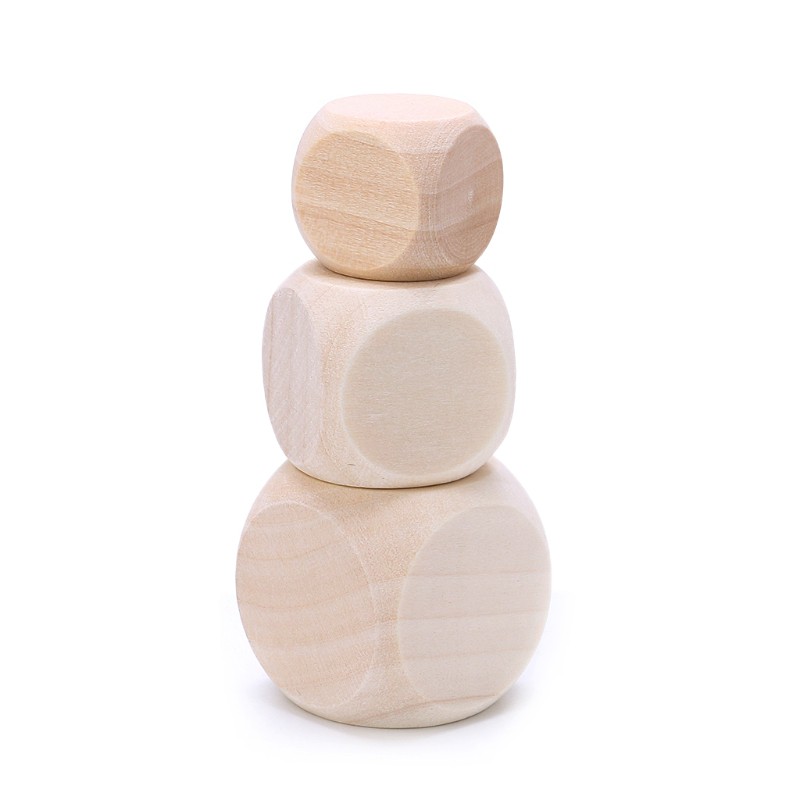 Set 5 Viên Xí Ngầu Bằng Gỗ Dành Cho Các Bé
