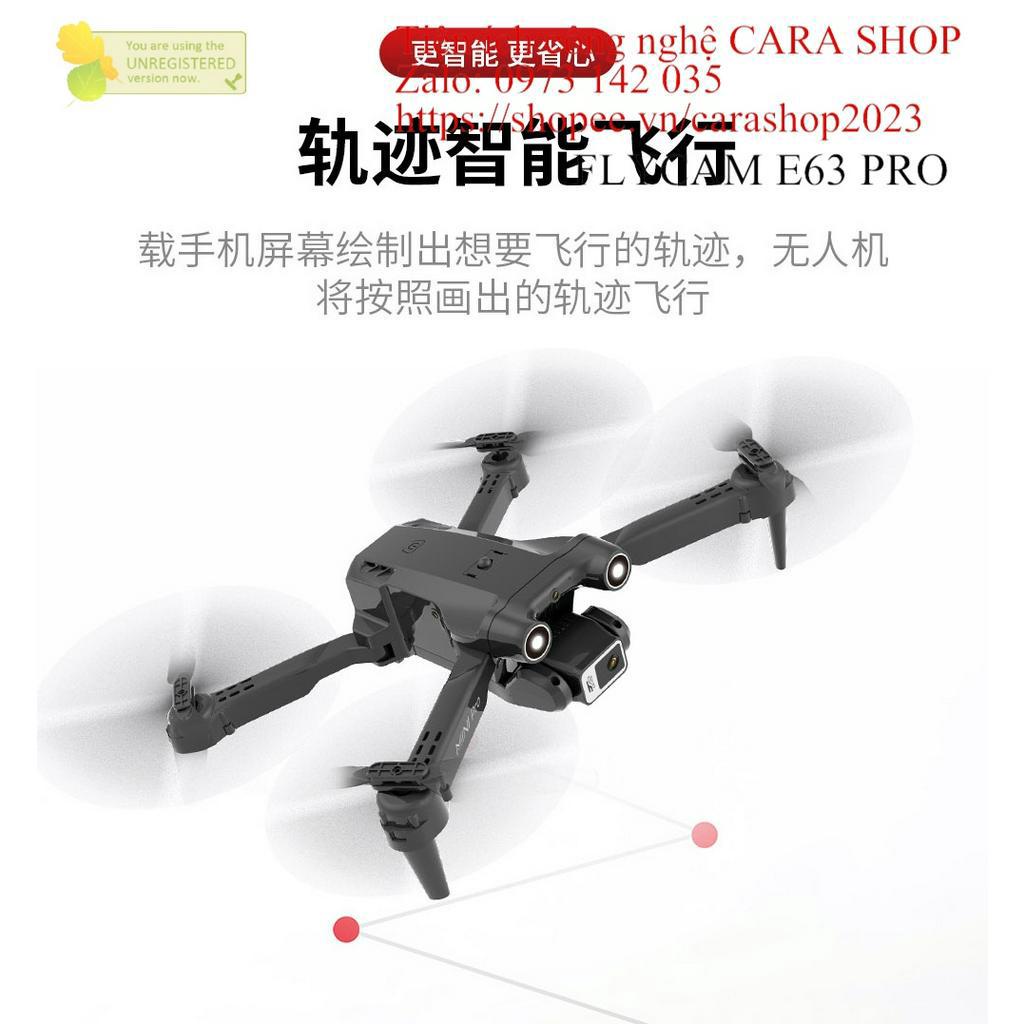 Máy bay không người lái E63 Cao cấp, Camera Chụp ảnh trên không độ nét cao 4K, điều khiển từ xa kết nối WIFI