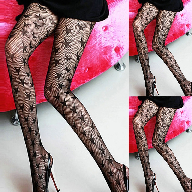 Xiangbao Quần Tất Lưới Dài Đến Đầu Gối Ôm Dáng Cho Nữ