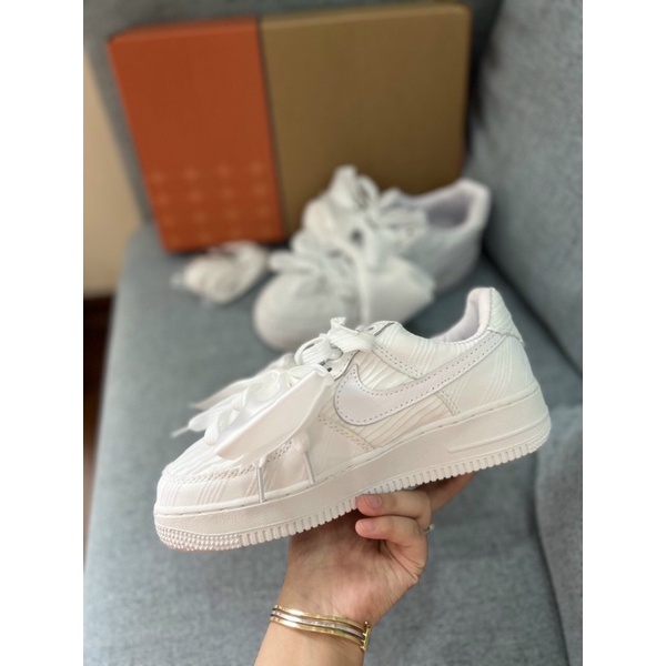 GIÀY AF LOW WHITE MIX NƠ CAO CẤP LAI AU