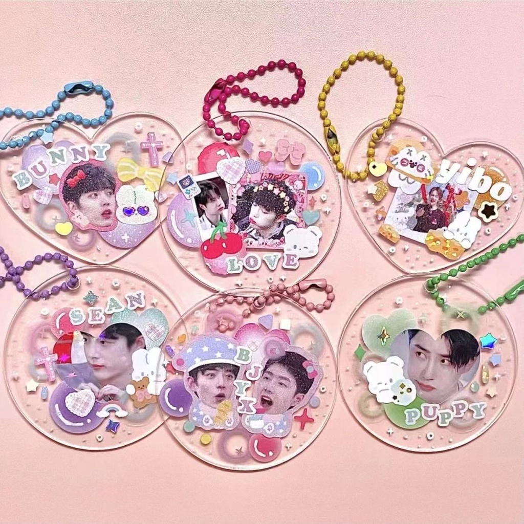 1 Tấm Phim Hai Mặt Goo Trong Suốt Dùng Làm Móc Khóa DIY