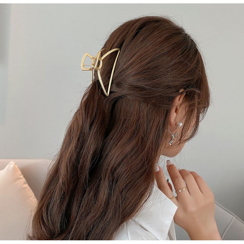 Kẹp tóc kim loại phong cách vintage nhẹ nhàng xinh xắn - Kẹp búi tóc cỡ lớn nhiều hình - Sỉ lẻ phụ kiện tóc giá rẻ