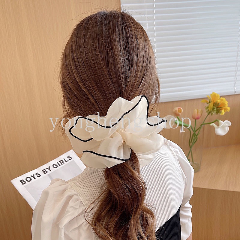 Dây Buộc Tóc Co Giãn Cỡ Lớn Thời Trang Cho Nữ