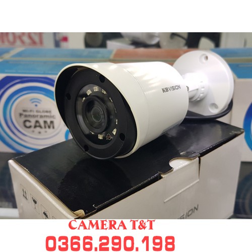 [TẶNG DÂY ĐÚC SẴN] TRỌN BỘ 04 MẮT CAMERA KBVISION 2.0 MP FULL HD 1080P KÈM Ổ CỨNG TÙY CHỌN - BẢO HÀNH 2 NĂM