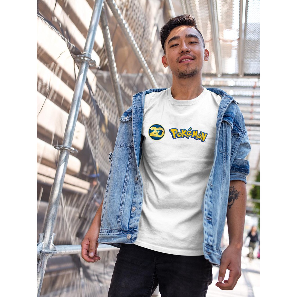 Áo thun Unisex in hình pokemon kỷ niệm 20 năm ra mắt