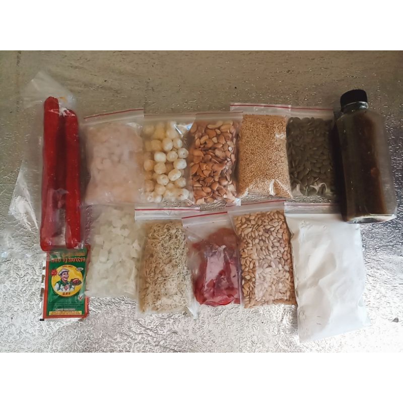sét nhân thập cẩm cho ra 1kg thành phẩm