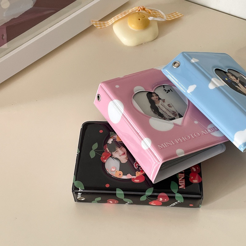 Album Ảnh Kèm 20 Thẻ Hình Trái Tim Xinh Xắn