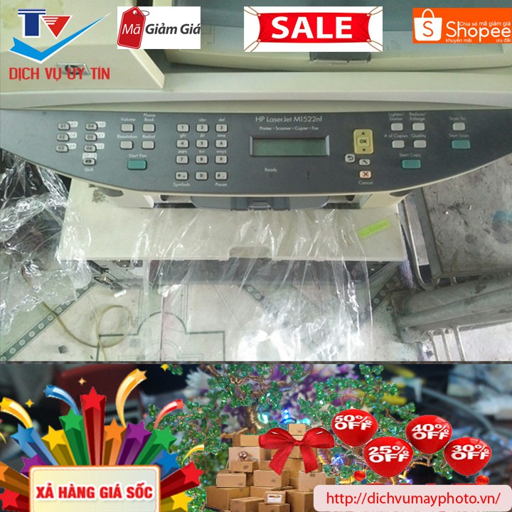 Máy in cũ đa chức năng HP 1522NF HP 3050 HP 1319 HP 3055 M1005 đầy đủ in photocopy scan copy nhiều tờ trên khay ADF