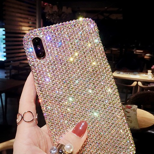Ốp Điện Thoại Đính Đá Thủ Công Cho iphone14 15pro 13 12 11 xs max 8plus / xr / 7plus 6s se2020