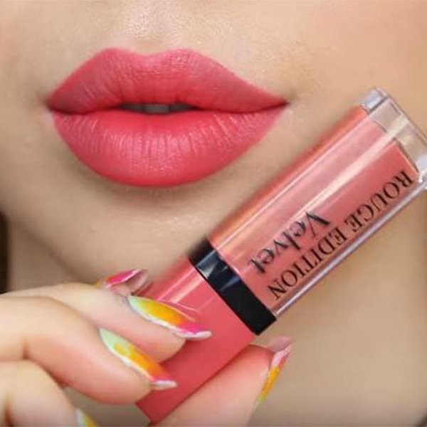 Son kem lì Bj Bourjois Rouge Edition Màu 04 Peach Club (Cam đào) Pháp Chính hãng