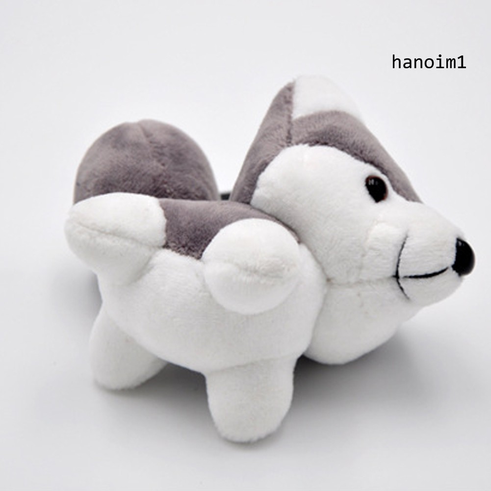Móc khóa trang trí hình cún husky nhồi bông dễ thương