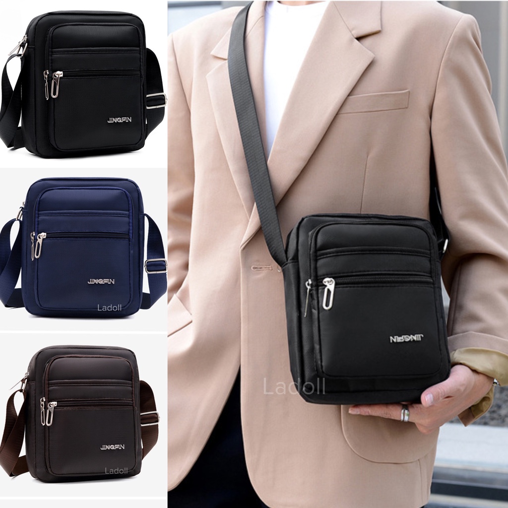 Túi đeo chéo thời trang nam cao cấp, có nhiều ngăn tiện lợi | BigBuy360 - bigbuy360.vn