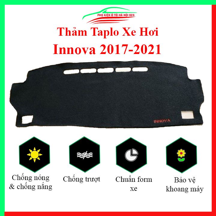 Thảm taplo xe ô tô TOYOTA INNOVA 2017-2019 chống nắng nóng làm mát xe mở rộng tầm nhìn