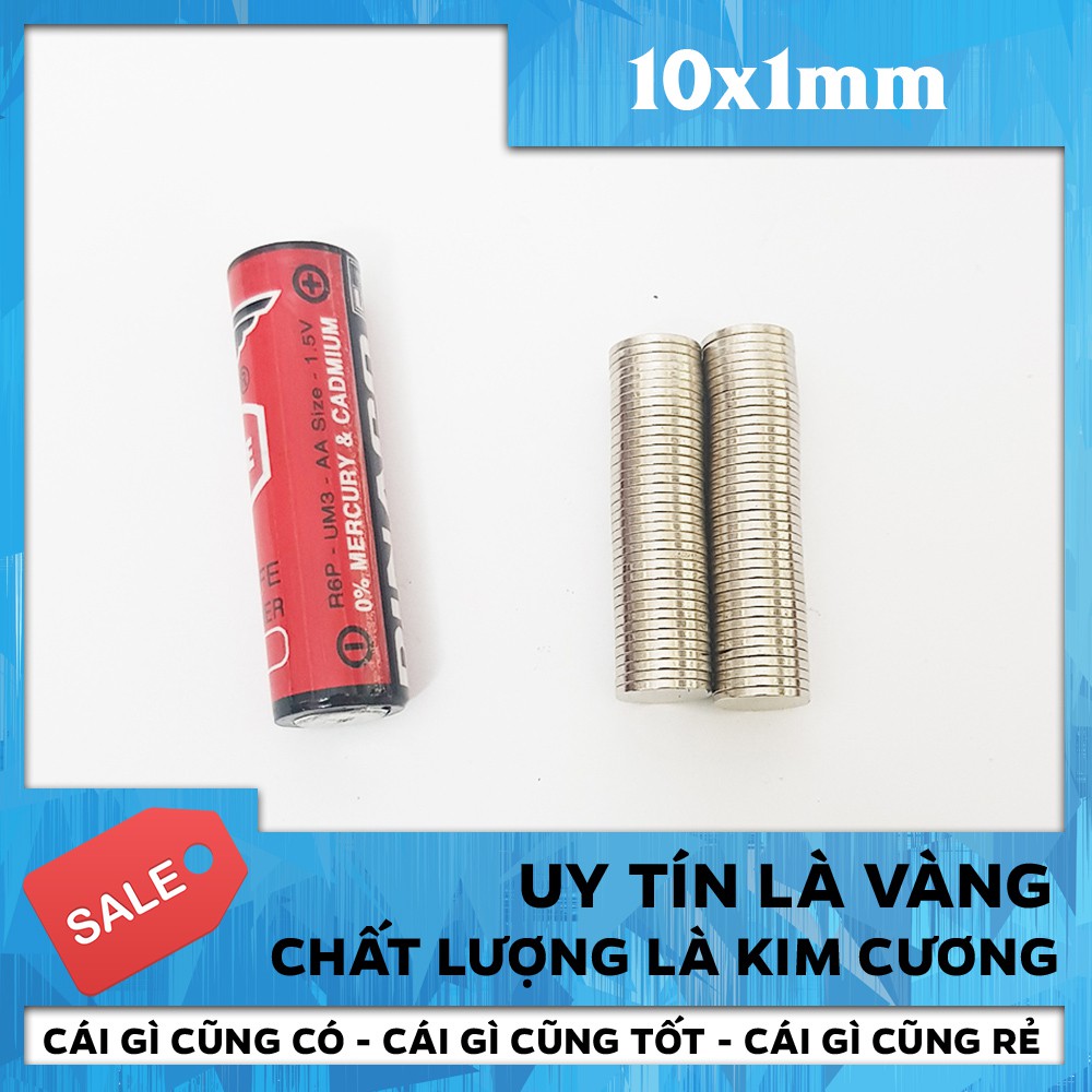Sale 70 Viên Nam Châm Giá Rẻ Siêu Mạnh 10*1mm