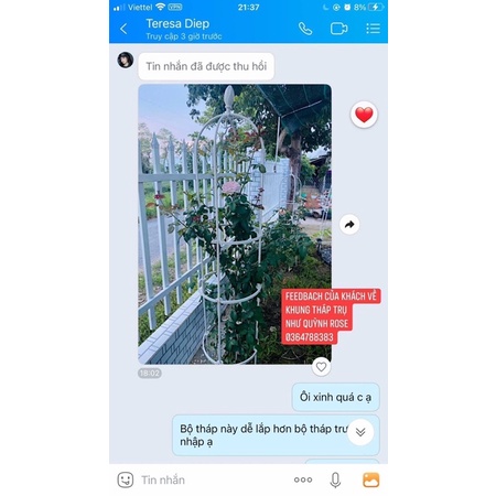 Khung đỡ, giá đỡ hoa hồng leo, cây hoa leo, trang trí màu trắng , xanh cao 1,8m, ĐK 40cm