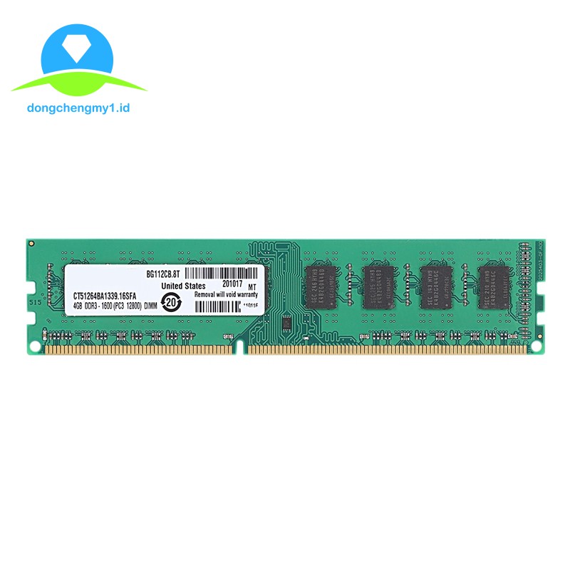 Bộ Nhớ Ram Ddr3 4gb Ram Pc3-12800 1.5v 1600mhz