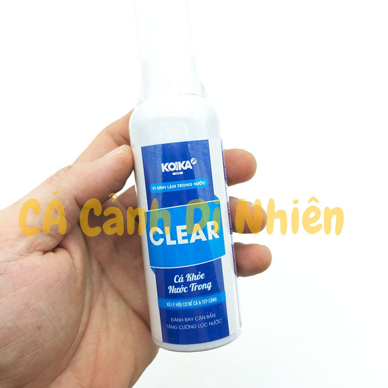 Vi sinh làm trong nước CLEAR cho hồ cá và tép cảnh KOIKA 105 ML