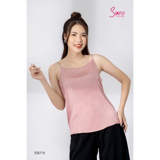 ST8719 ÁO HAI DÂY LỤA SUNFLY