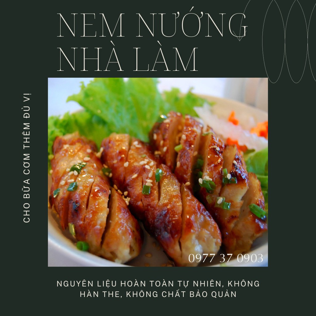 NEM NƯỚNG NHÀ LÀM 500G, KHÔNG HÀN THE, KHÔNG CHẤT BẢO QUẢN