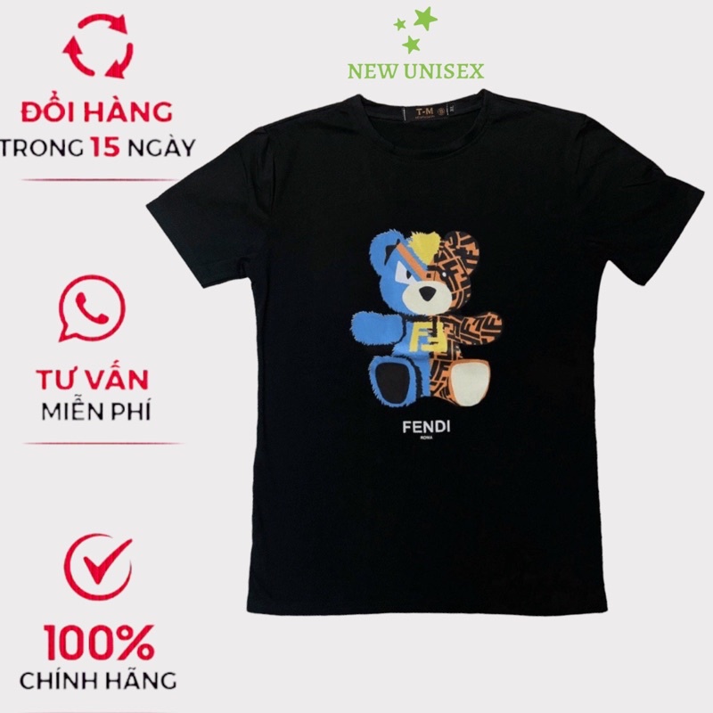 Áo Thun Nam Cổ Tròn In Gấu 3D Chất Cotton Mềm Mát Form Chuẩn Mặc Đẹp Phù Hợp Đi Học, Đi Làm Chơi Du Lịch [NEW UNISEX]