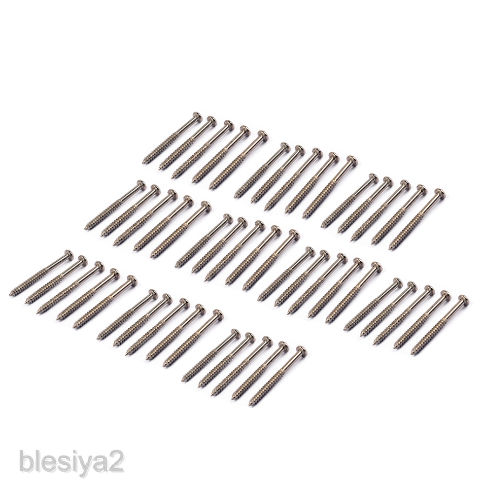 50pcs Bass Guitar Pickup Mounting Screw for PB JB P90 Pickup Replacements