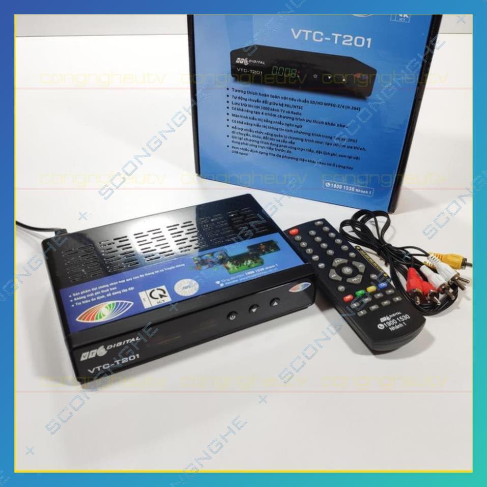 Đầu thu kỹ thuật số DVB T2 VTC T201 truyền hình mặt đất  - BH 12 tháng