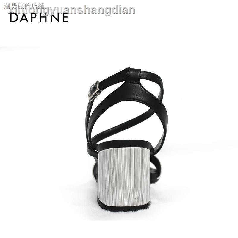 Daphne Giày Sandal Cao Gót Đế Thô Cài Khóa Thoải Mái Thời Trang Mùa Hè