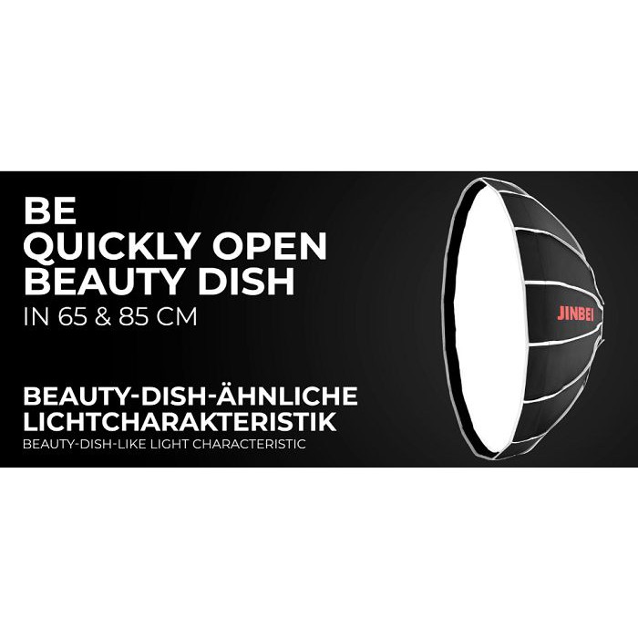 [Mã 55ELSALE1 giảm 7% đơn 300K] Softbox dù Beauty Dish Jinbei 85cm