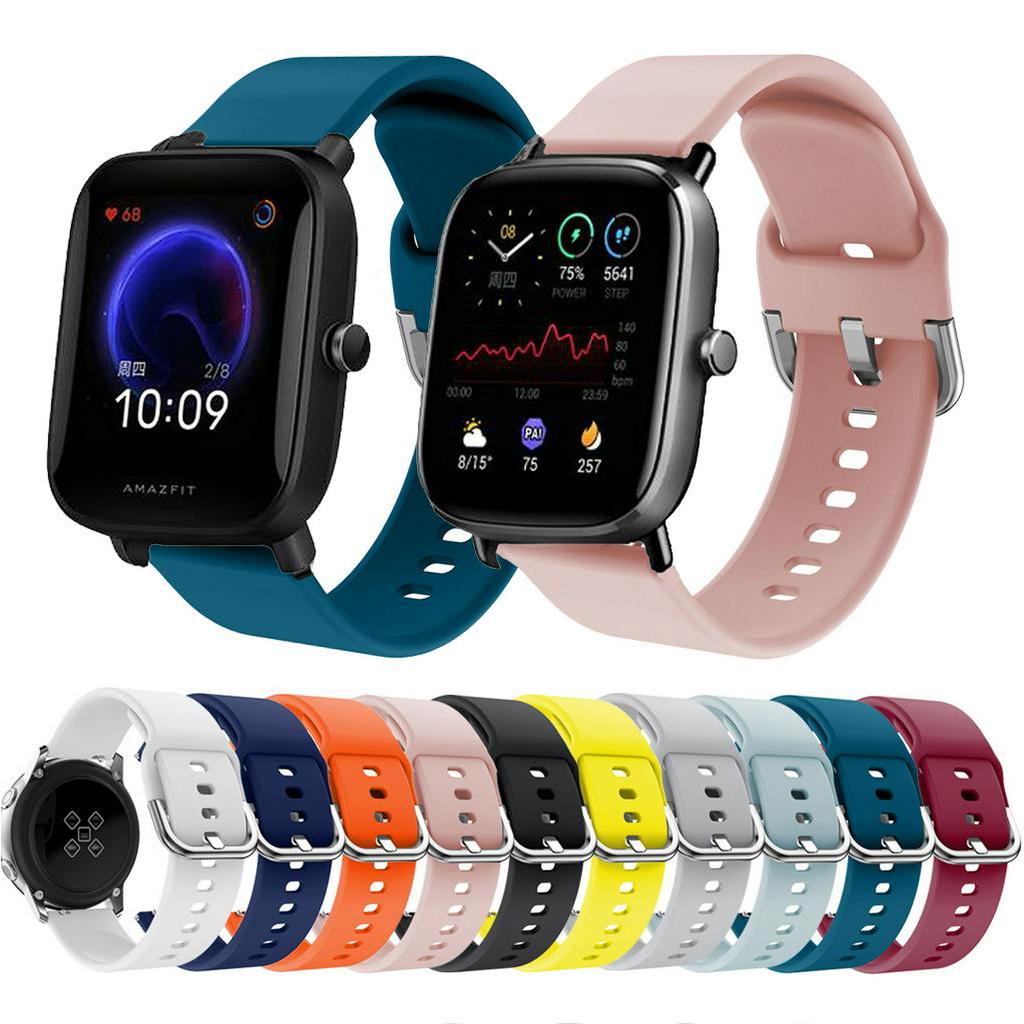 Dây đeo silicone 20mm dành cho đồng hồ thông minh Huami Amazfit Bip U Pro / Bip U / Gts 2 Mini / Gts 2e / Realme