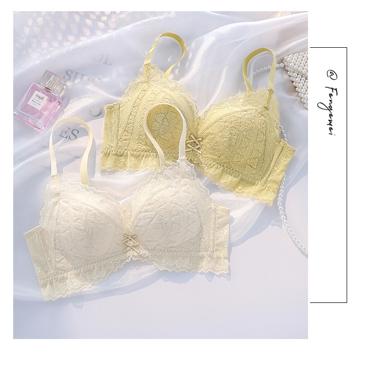 Áo lót 3/4 Cup Mềm Mại Không Gọng Có Mút Nâng Ngực Trẻ Trung Quyến Rũ Cho Nữ