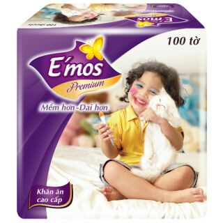 Giấy vuông E'mos 100 tờ