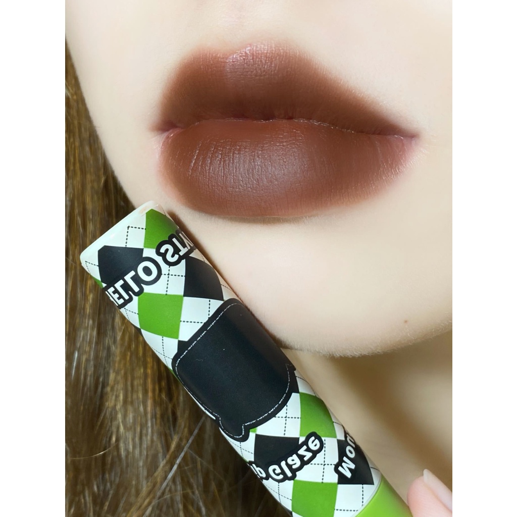 Son Môi Chất Nhung Lì Tự Nhiên 9 Màu Tùy Chọn Phong Cách Hello Kitty