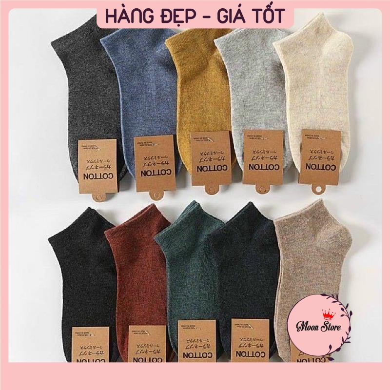 Tất vớ nam nữ Cổ Ngắn Muối Tiêu Unisex Đa Sắc Chống Hôi Chân H8
