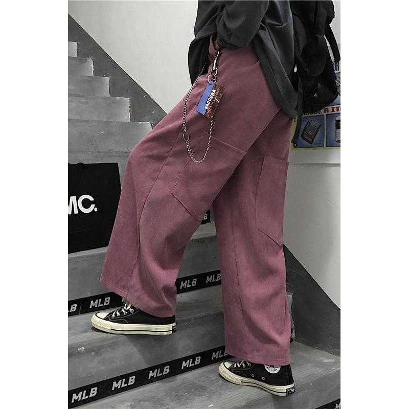 Quần dài ống rộng phong cách thời trang Hàn 13677 | BigBuy360 - bigbuy360.vn