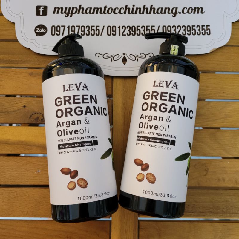 Dầu Gội Xả Phục Hồi Mềm Mượt Green Organic hương Nước hoa 1000ml