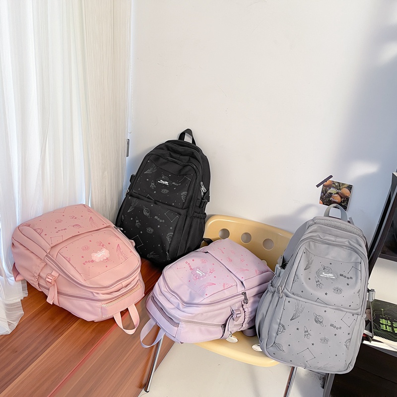 Ba lô Prettyzys sức chứa lớn 15.6 inch phong cách Hàn Quốc 2022 cho trẻ em gái tuổi teen