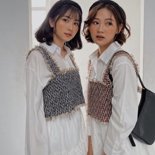 Starroom áo hai dây tweed #3845