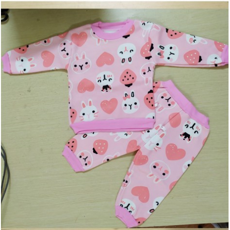 Bộ Quần Áo Nỉ Bông Dài Tay 2 lớp Cho Bé Trai, Bé Gái (3-15kg) -Loại MỚI..