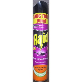 [Combo] 3 bình xịt côn trùng Raid 600ml TẶNG 10% mỗi bình = 660ml