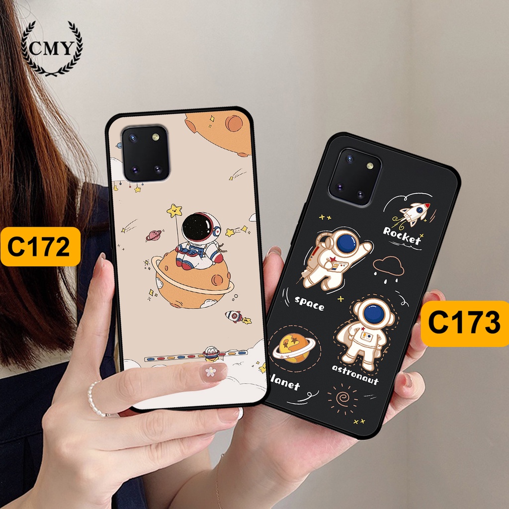 Ốp Samsung Note 10 Lite in hình astronaut, phi hành gia vũ trụ hottrend, độc đáo, cá tính.
