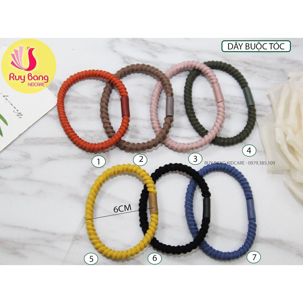 Dây buộc tóc siêu dai phong cách Hàn Quốc - cột tóc sợi xoắn