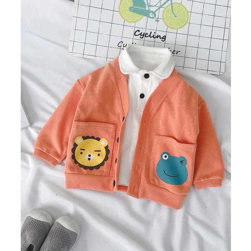 Áo khoác Cardigan kiểu Hàn Quốc thời trang mùa thu cho bé