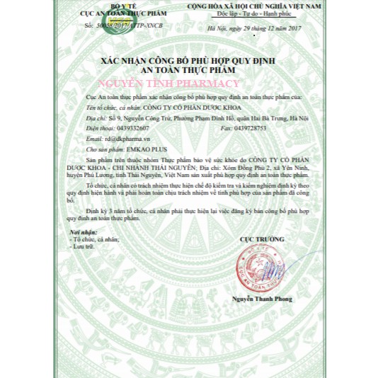 EMKAO PLUS bổ sung vitamin D3 và K2 cho bé lọ 5ml sp của Dược Khoa | Thế Giới Skin Care