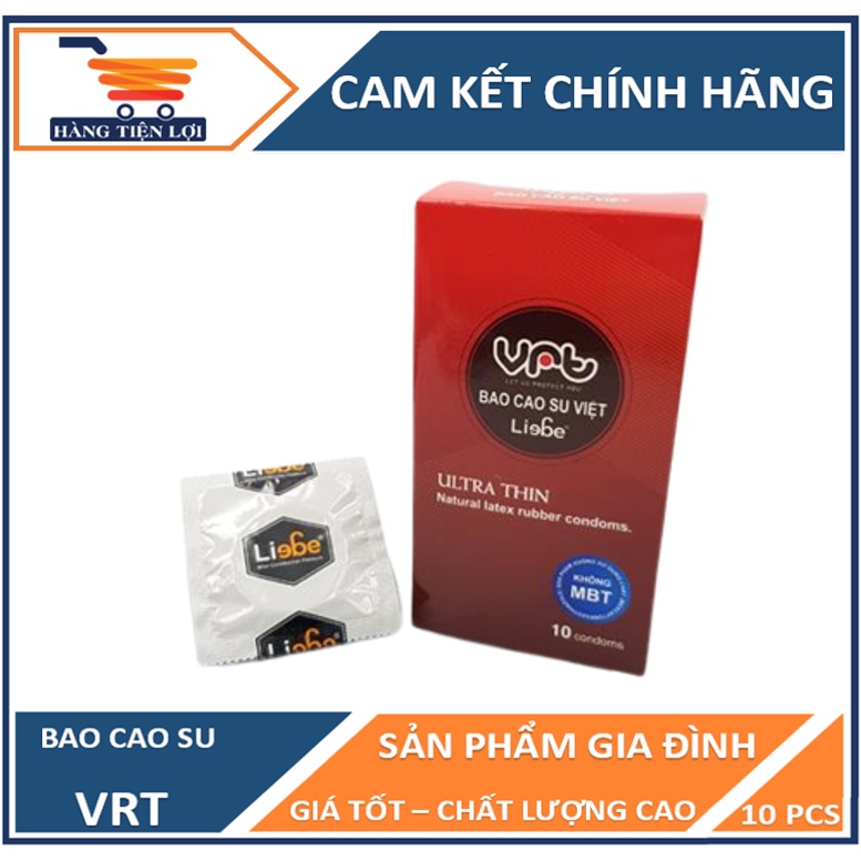 Bao cao su VRT Excellent 10 chiếc - HÀNG VIỆT NAM CHẤT LƯỢNG CAO