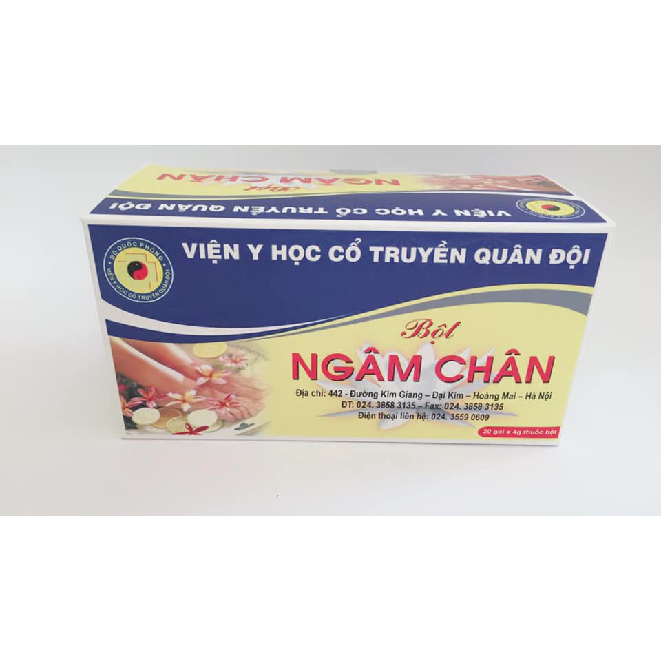 [Sản phẩm chuẩn] Ngâm chân Viện Y học cổ truyền Quân đội thông kinh hoạt lạc hết đau xương khớp