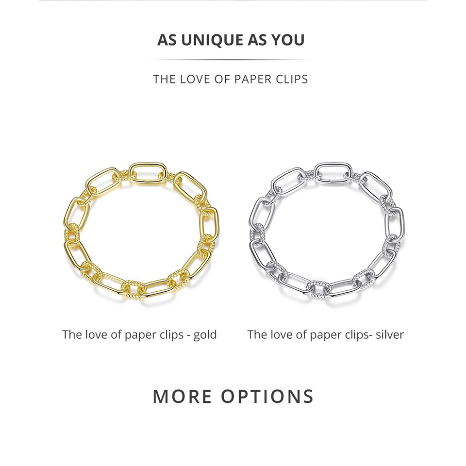 Vòng đeo tay bamoer BAMOER Bạc 925 đa kiểu dáng sang trọng cao cấp